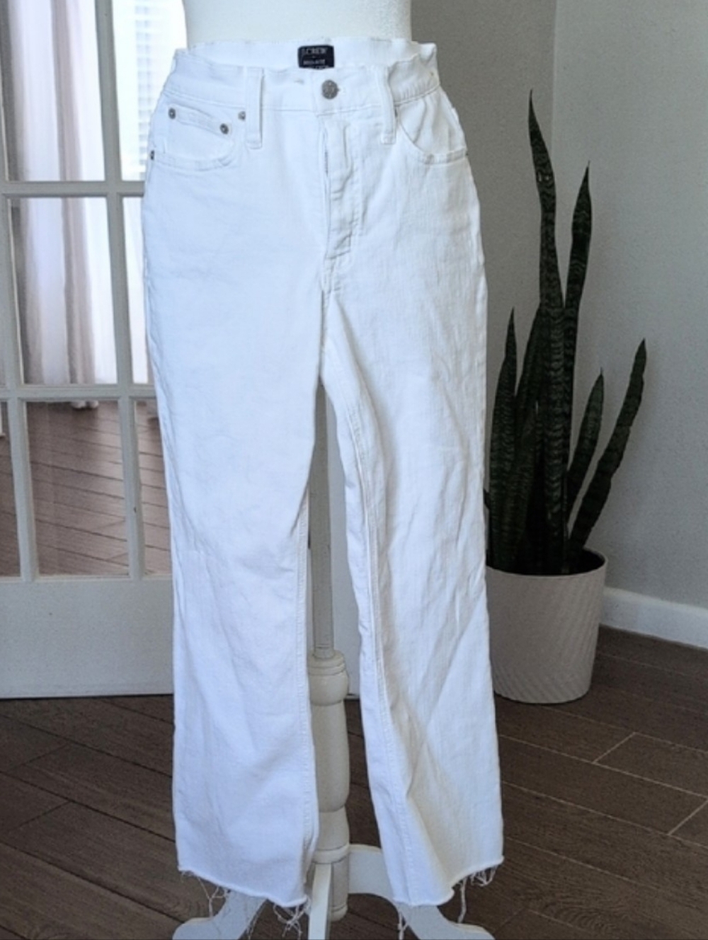 J. Crew Factory White Straight Leg Women’s Jeans